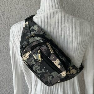 Chest Waist Belt Bag Olive Camo